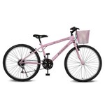 Ficha técnica e caractérísticas do produto Bicicleta Kyklos Aro 26 Magie 21V Rosa - Rosa
