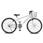 Ficha técnica e caractérísticas do produto Bicicleta Kyklos Aro 26 Magie Sem Marchas Branca - Branco