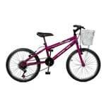 Ficha técnica e caractérísticas do produto Bicicleta Master Bike Aro 20 Serena Plus 7 Marchas V-Brake Violeta
