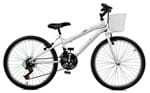 Ficha técnica e caractérísticas do produto Bicicleta Master Bike Aro 24 Feminina Serena Plus 21 Marchas Branco