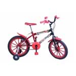 Ficha técnica e caractérísticas do produto Bicicleta Meninos Infantil Aro 16 Kids Cor Preto com Vermelho - Dalannio Bike
