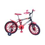 Ficha técnica e caractérísticas do produto Bicicleta Meninos Infantil Aro 16 Kids Cor Preto com Vermelho