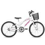 Ficha técnica e caractérísticas do produto Bicicleta Mormaii Aro 20 Feminina Next Branca com Cesta