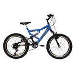 Ficha técnica e caractérísticas do produto Bicicleta Mormaii Aro 20` Full Fa240 6V Azul Porche - 2011863