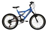 Ficha técnica e caractérísticas do produto Bicicleta Mormaii Aro 20 Full FA240 6V Azul Porche - 2011863