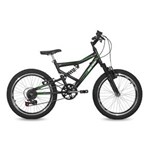 Bicicleta Mormaii Aro 20 Infantil - Preto-Brilho