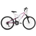 Ficha técnica e caractérísticas do produto Bicicleta Mormaii Aro 24 Q17 Full Suspensão 21V Big Rider - Branca e Violeta