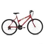 Ficha técnica e caractérísticas do produto Bicicleta Mormaii Donna Aro 26 18V MA52 - Vermelha