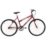 Ficha técnica e caractérísticas do produto Bicicleta MTB Donna Monomarcha Aro 26 6V Vermelha Mormaii
