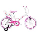 Bicicleta My Bike Tito Bikes Aro 16" Branco e Rosa