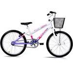 Ficha técnica e caractérísticas do produto Bicicleta Oceano Kirra Feminino Aro 20 Branco e Lilás