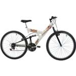 Ficha técnica e caractérísticas do produto Bicicleta Polimet Full Suspension Kanguru Aro 26 Branca