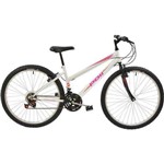 Bicicleta Polimet Mtb Aro 26 Feminina Branca