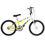 Bicicleta Rebaixada Aro 20 Amarelo e Branco Ultra Bikes