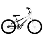 Bicicleta Rebaixada Aro 20 Preto Fosco e Branco Ultra Bikes