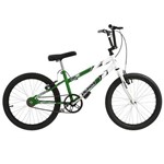 Ficha técnica e caractérísticas do produto Bicicleta Rebaixada Aro 20 Verde e Branco Ultra Bikes