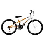 Ficha técnica e caractérísticas do produto Bicicleta Rebaixada Aro 24 18 Marchas Pro Tork Ultra - Laranja e Branco