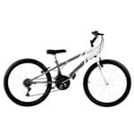 Ficha técnica e caractérísticas do produto Bicicleta Rebaixada Cinza Fosca E Branca Aro 24 Pro Tork Ultra