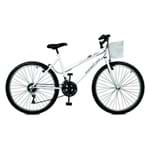 Ficha técnica e caractérísticas do produto Bicicleta Serena Plus Aro 26 21 Marchas Branca Master Bike