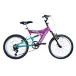 Bicicleta Track Bikes XS 20 Aro 20 Suspensão Dupla - Azul e Preto