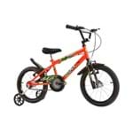 Ficha técnica e caractérísticas do produto Bicicleta Track Boy Aro 16 Laranja com Capacete - Track e Bikes