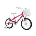 Ficha técnica e caractérísticas do produto Bicicleta Track Girl Aro 16 Rosa com Capacete - Track e Bikes