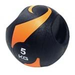 Ficha técnica e caractérísticas do produto Bola de Peso Medicine Ball com Pegada 5Kg LS3007A/5 Liveup - Preto/laranja