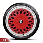 Ficha técnica e caractérísticas do produto Calota Aro 14 Bbs Esportiva Red Peugeot 206 207 307