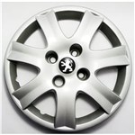 Ficha técnica e caractérísticas do produto Calota Aro 14 Cubo Baixo Peugeot 206/207/307 Parafuso com Emblema