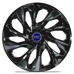 Ficha técnica e caractérísticas do produto Calota Aro 14 Ds4 Esportiva Black Fiat Palio Uno Idea Strada