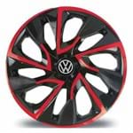 Ficha técnica e caractérísticas do produto Calota Aro 14 Esportiva Ds4 Red Vw Golf Polo Fox 5 Furos