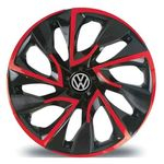 Ficha técnica e caractérísticas do produto Calota Aro 14 Esportiva Ds4 Vermelha Vw Gol Parati Voyage Up