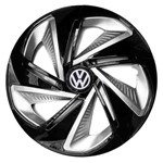 Ficha técnica e caractérísticas do produto Calota Aro 14 Esportiva Nitro Preta Vw Gol Parati Voyage Up