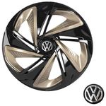 Ficha técnica e caractérísticas do produto Calota Aro 13 Esportiva Dourada Nitro Tuning Vw Volkswagen