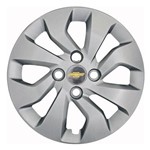 Ficha técnica e caractérísticas do produto Calota Aro 14 Modelo Chevrolet Onix Prisma 2017 2018 373cb Prata P