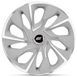 Ficha técnica e caractérísticas do produto Calota Aro 14 Tuning Ds4 Universal White Chrome Cubo 4x100 e 4x108 Unitário