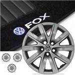 Calota Aro 15 Vw Fox 2012 2013 Jogo 4pç + Tapetes Bordados