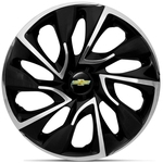 Ficha técnica e caractérísticas do produto Calota Aro 15 Ds4 Esport Black Chrome Onix Corsa Prisma 2015