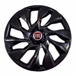 Ficha técnica e caractérísticas do produto Calota Aro 15 Esportiva Preta Fiat Punto 2010/... - 4pcs