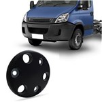 Ficha técnica e caractérísticas do produto Calota Centro Miolo de Roda Aro 16 Iveco Daily 1997 a 2018 Preto com Emblema Fixação por Parafuso