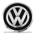 Calota Centro Miolo Roda Up Emblema VW - Preto - Ferkauto
