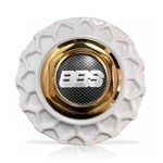 Ficha técnica e caractérísticas do produto Calota Centro Roda Brw Bbs 900 Branca Dourada Emblema Fibra C