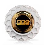 Ficha técnica e caractérísticas do produto Calota Centro Roda BRW BBS 900 Branca Dourada Emblema Preta Calota