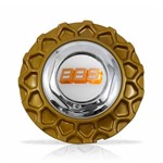 Ficha técnica e caractérísticas do produto Calota Centro Roda Brw Bbs 900 Dourada Cromada Emblema Branca