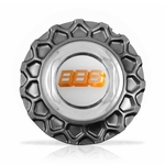 Ficha técnica e caractérísticas do produto Calota Centro Roda BRW BBS 900 Grafite Cromada Emblema Branca