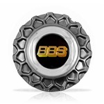 Ficha técnica e caractérísticas do produto Calota Centro Roda Brw Bbs 900 Grafite Cromada Emblema Preta