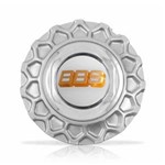 Ficha técnica e caractérísticas do produto Calota Centro Roda BRW BBS 900 Prata Cromada Emblema Branca Calota
