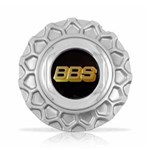 Ficha técnica e caractérísticas do produto Calota Centro Roda BRW BBS 900 Prata Cromada Emblema Preta Calota