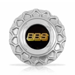 Ficha técnica e caractérísticas do produto Calota Centro Roda BRW BBS 900 Prata Cromada Emblema Preta