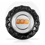 Ficha técnica e caractérísticas do produto Calota Centro Roda Brw Bbs 900 Preta Cromada Emblema Branca